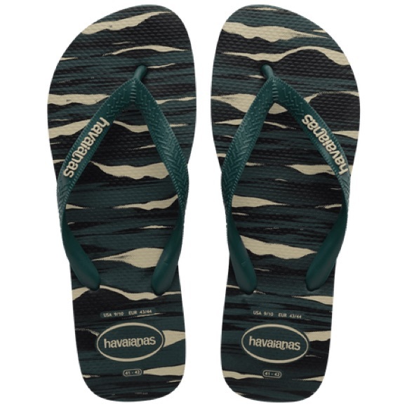 NWT Havaianas Men's Top Camo Flip Flops 9/10 - Picture 1 of 5